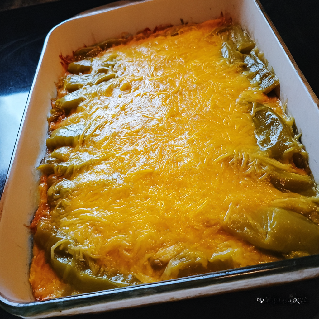 A dish of food with a yellow sauce.