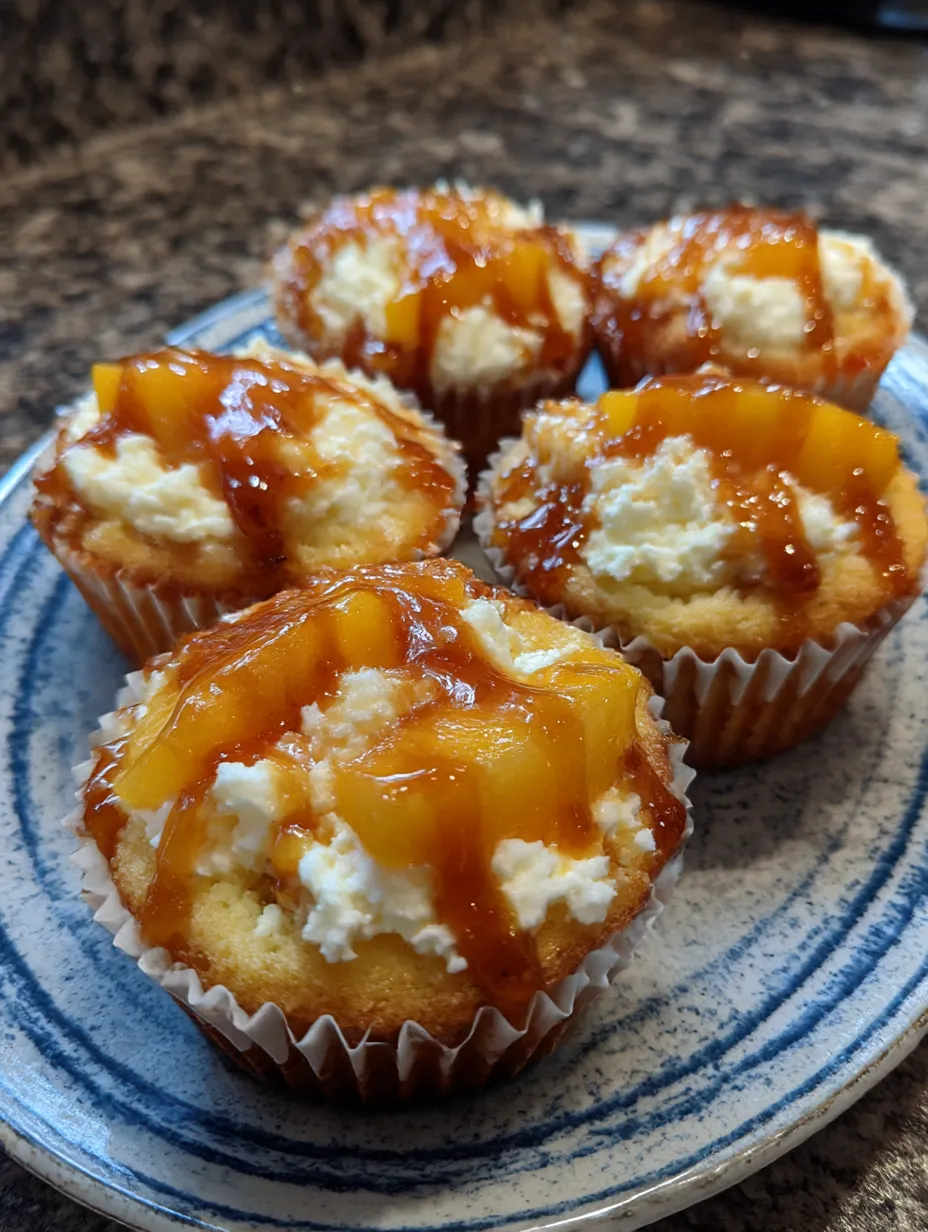 A plate of cupcakes with a syrup topping.