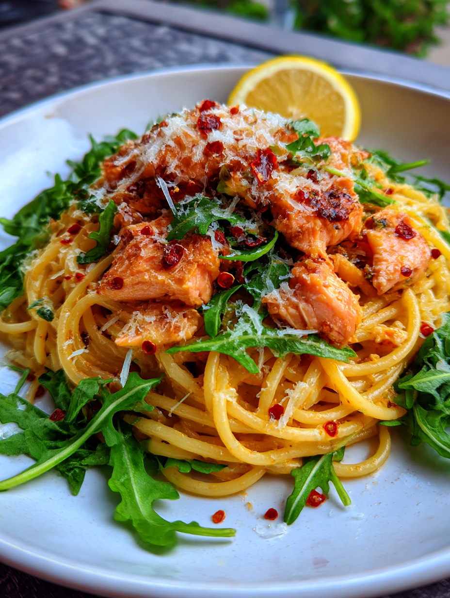 A plate of pasta with chicken and cheese.