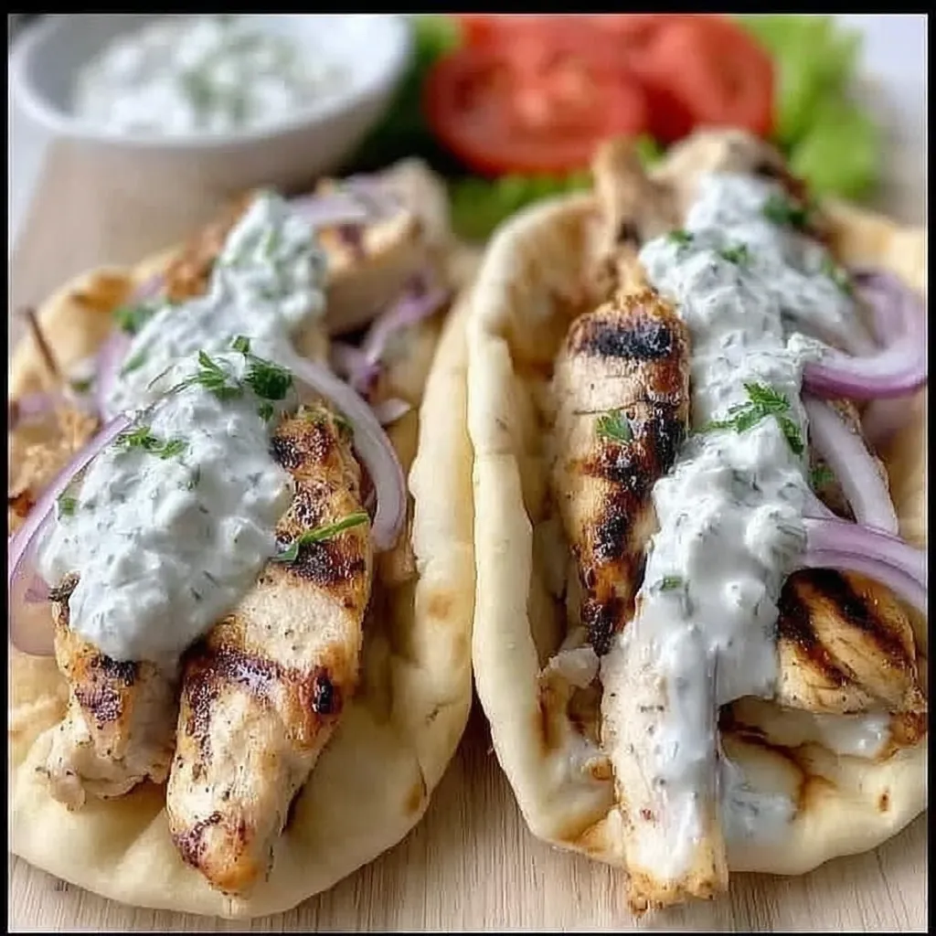 Greek Chicken Gyros