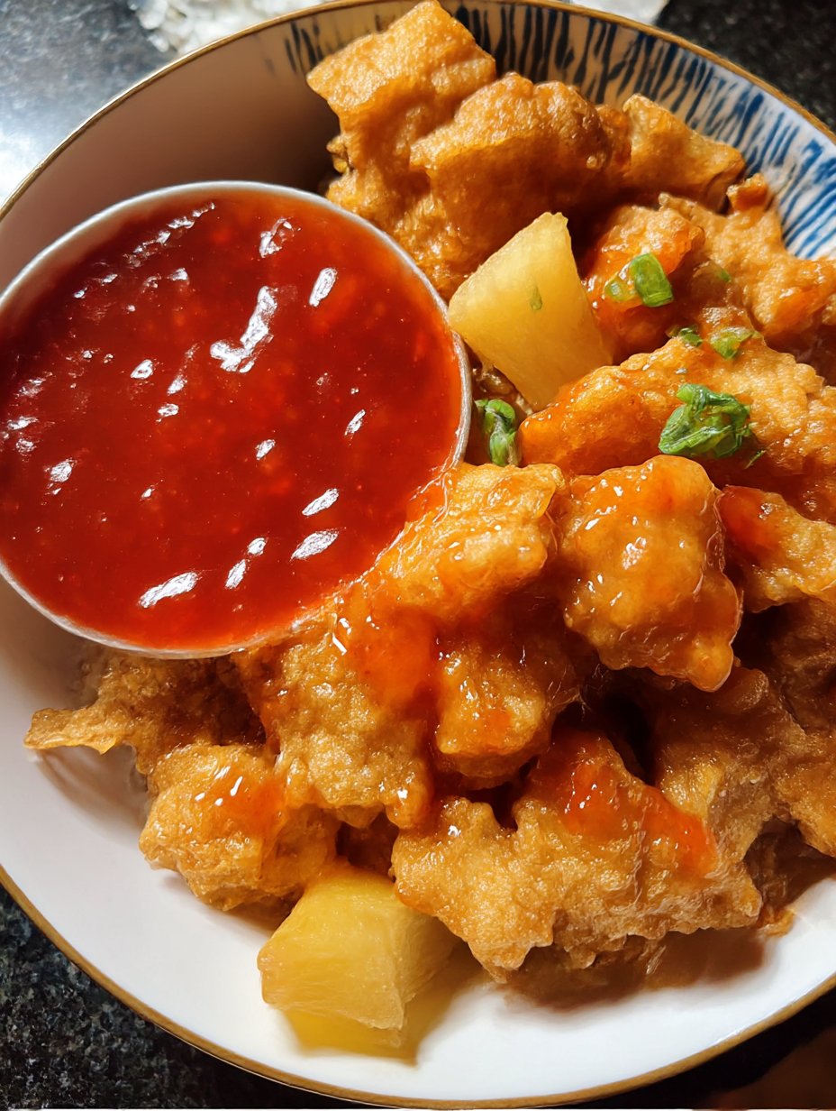 A bowl of food with a red sauce.