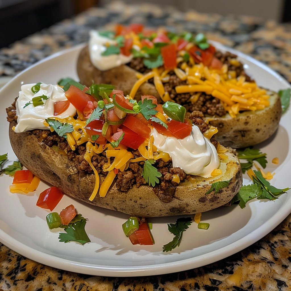 A plate of food with potatoes and meat on it.