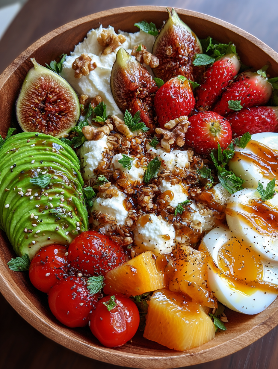 A bowl of fruit and vegetables.