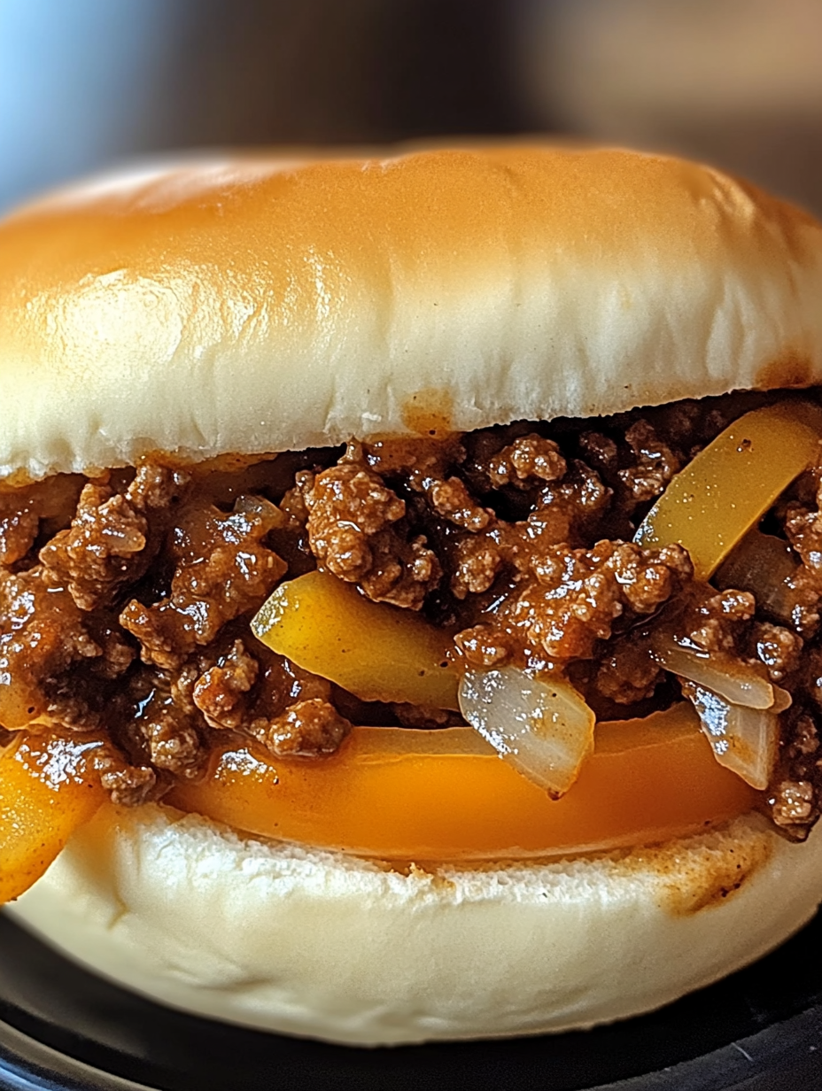 A sandwich with meat and onions.