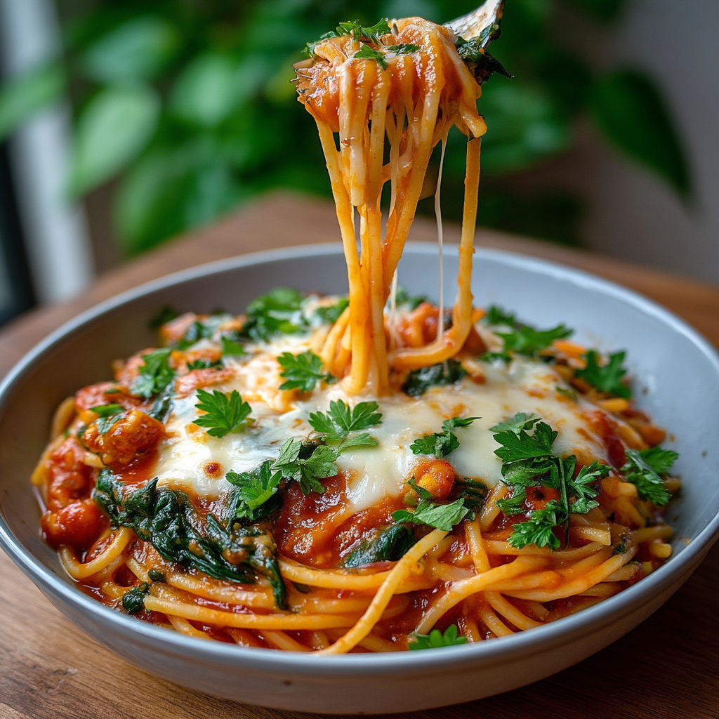 A bowl of spaghetti with meat sauce and cheese.