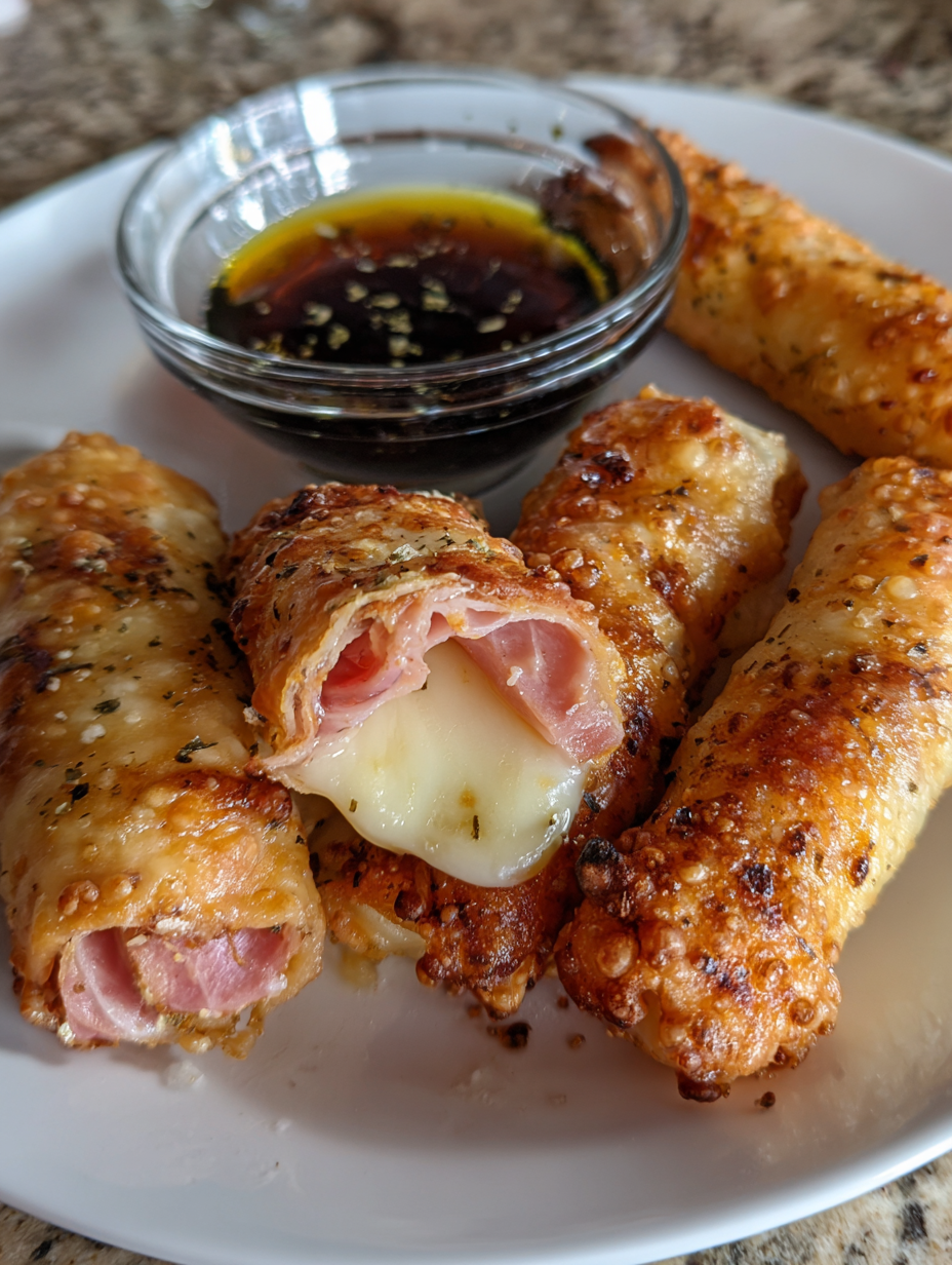 A plate of food with a bowl of sauce.