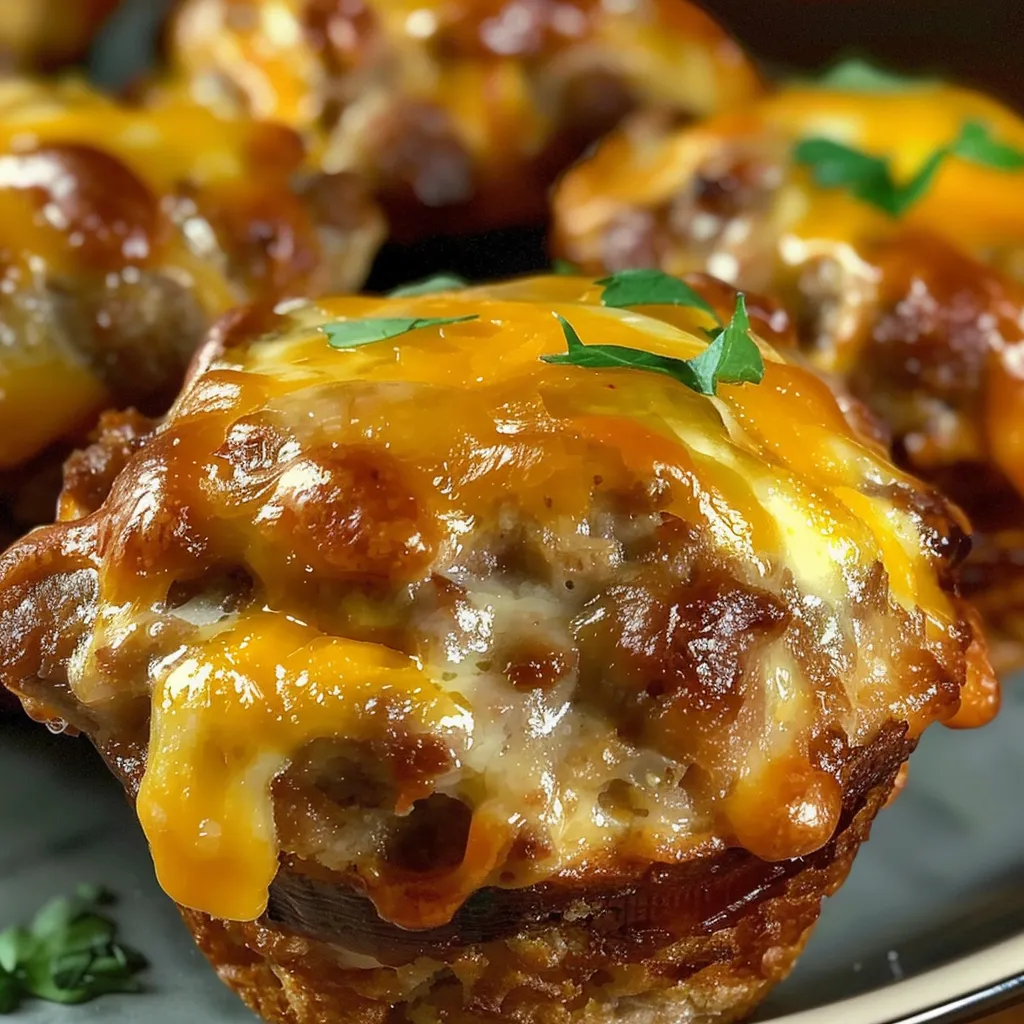 A plate of food with a cheese and meat filling.