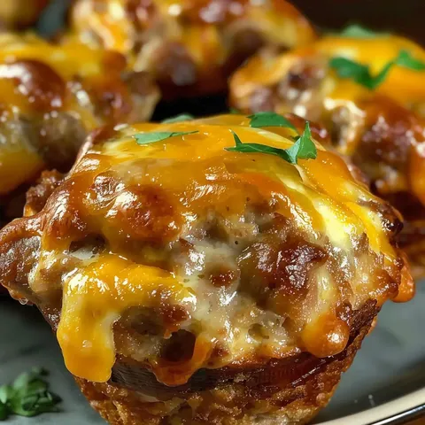 A plate of food with a cheese and meat filling.