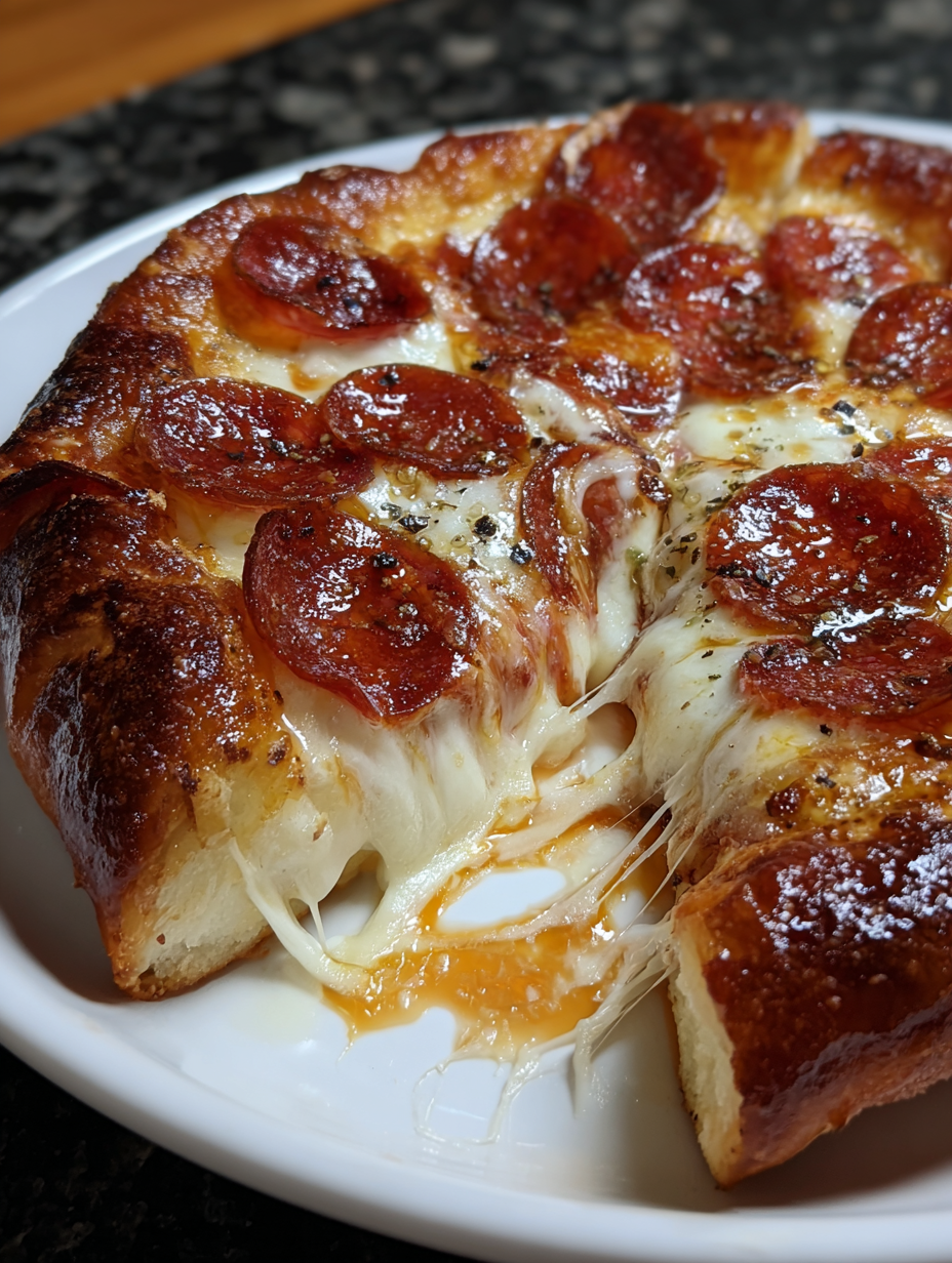 A slice of pepperoni pizza on a white plate.