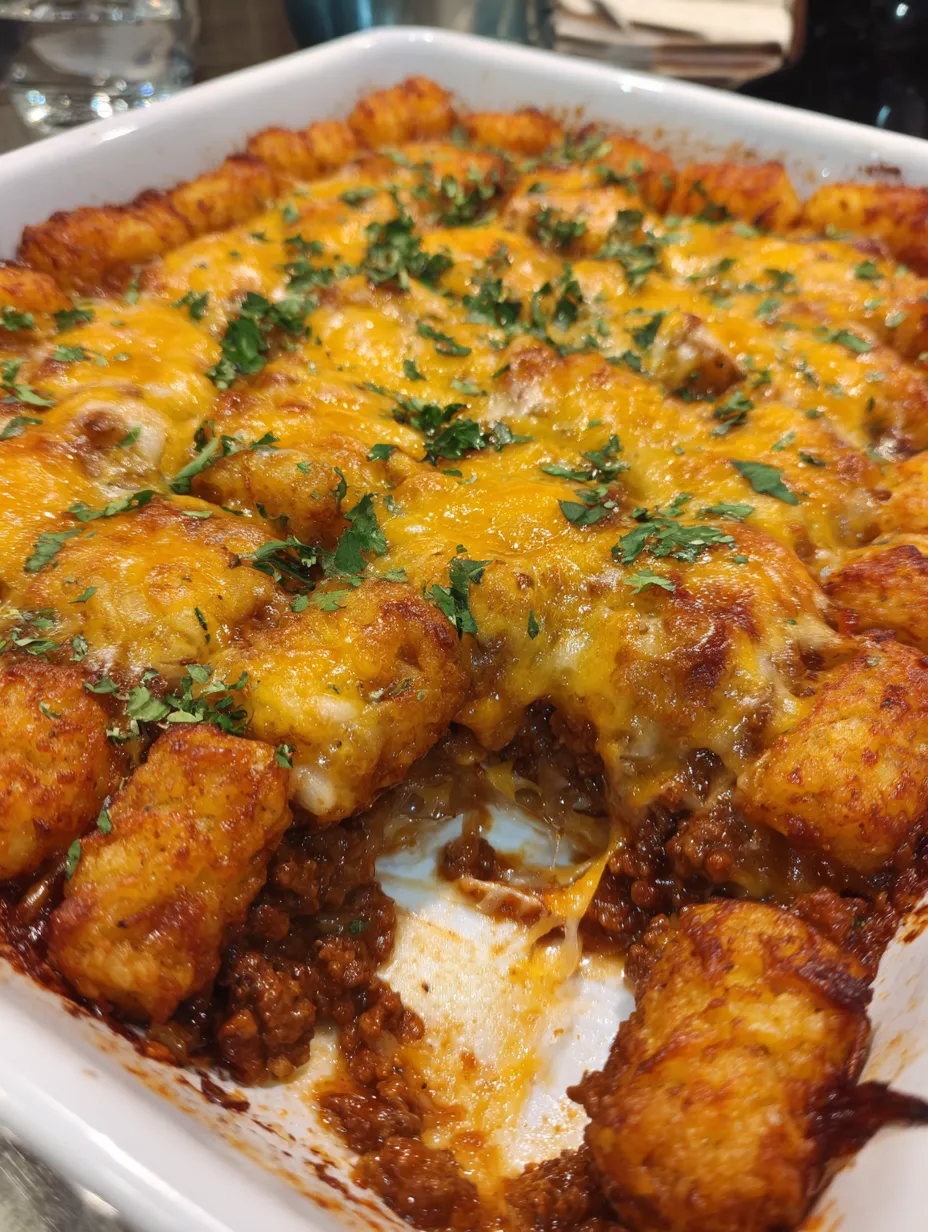 A casserole with cheese and chips.