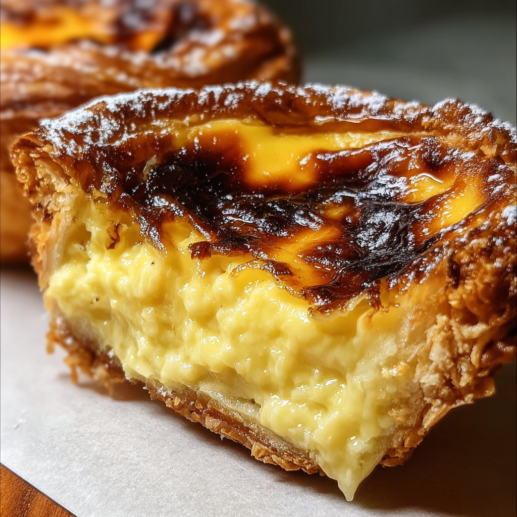 A pastry with a burnt crust.