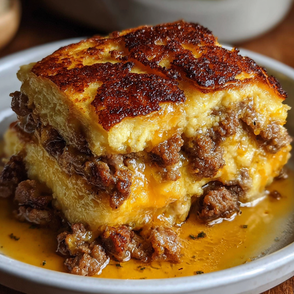 A plate of food with a slice of meat and cheese.