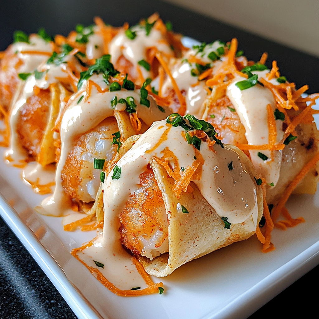A plate of food with a sauce on it.