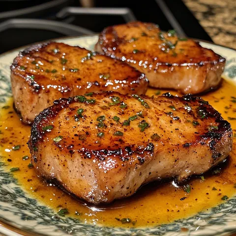 Two pieces of meat on a plate.