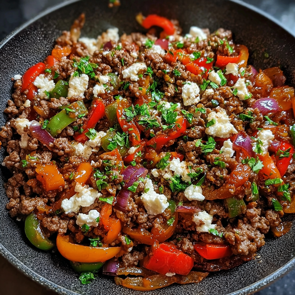 A bowl of meat and vegetables.