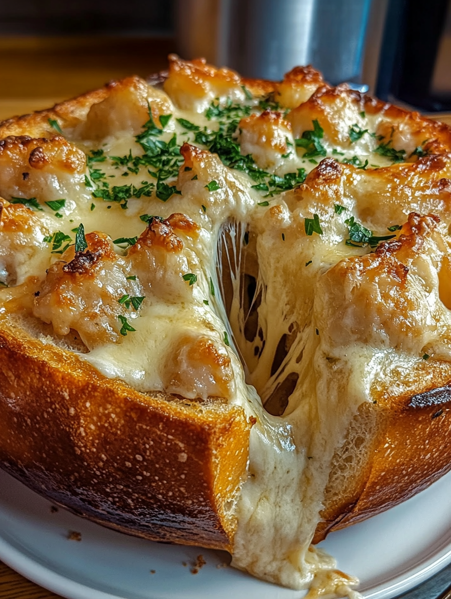 A slice of pizza with cheese and herbs.