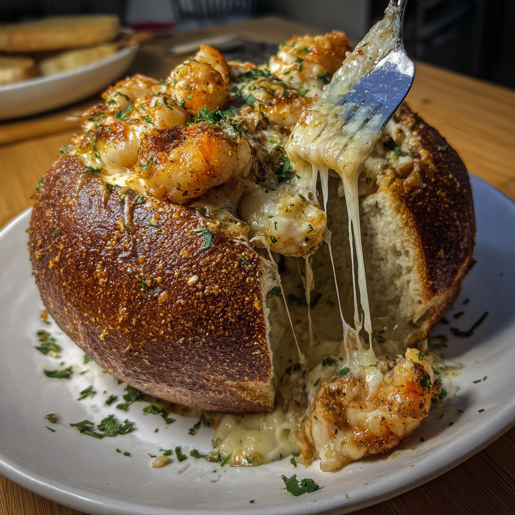 A plate of food with a fork in it.
