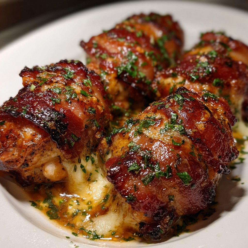 Sliced meat on a plate.