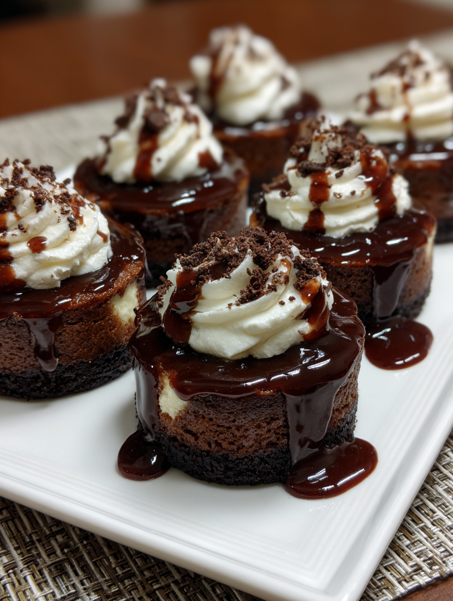 Chocolate cake with white frosting and drizzle.