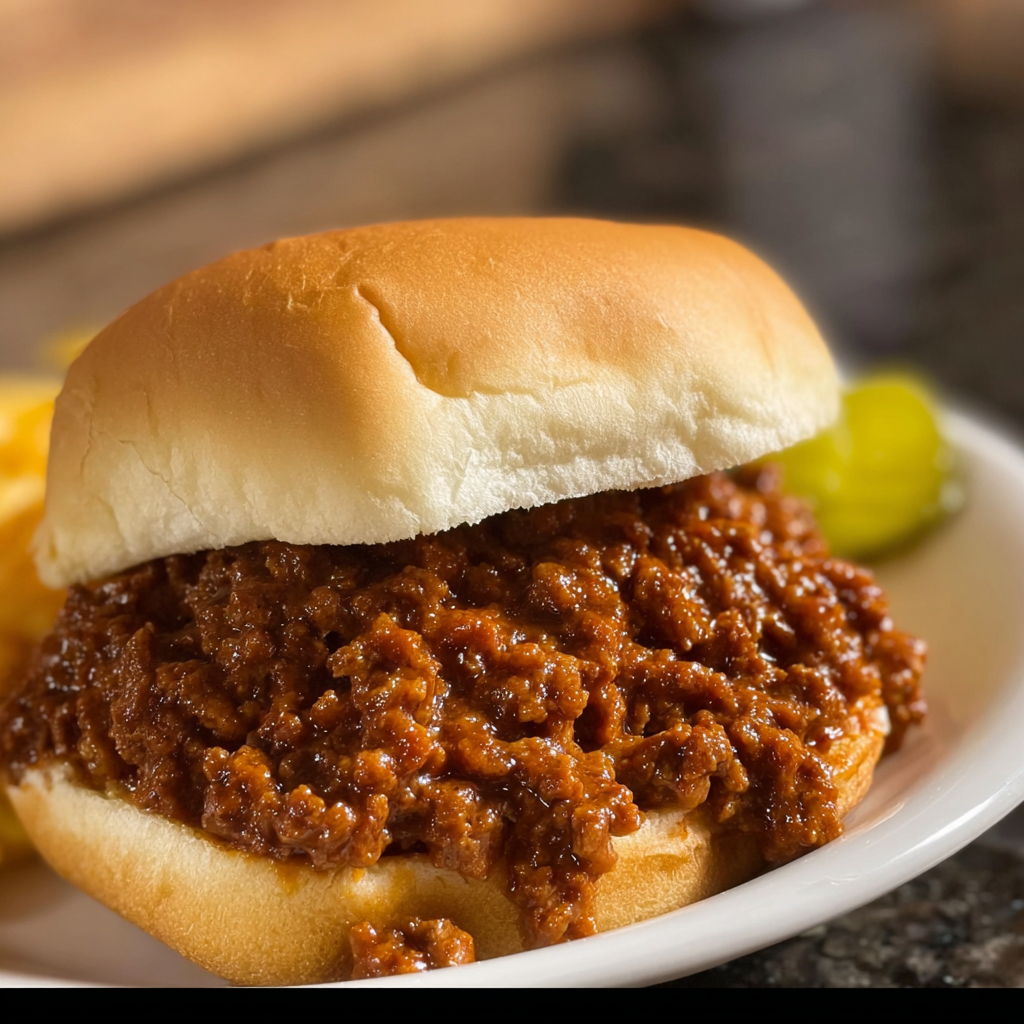 A sandwich with meat on a white plate.