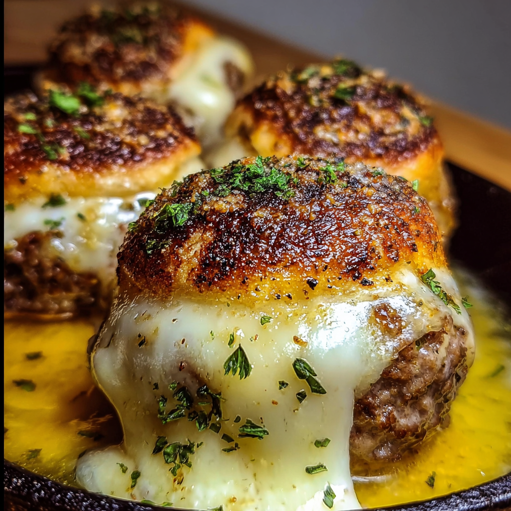 A plate of food with cheese on top.