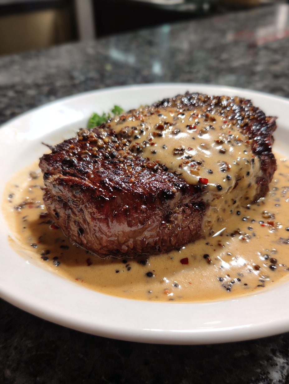 A plate of meat covered in gravy.