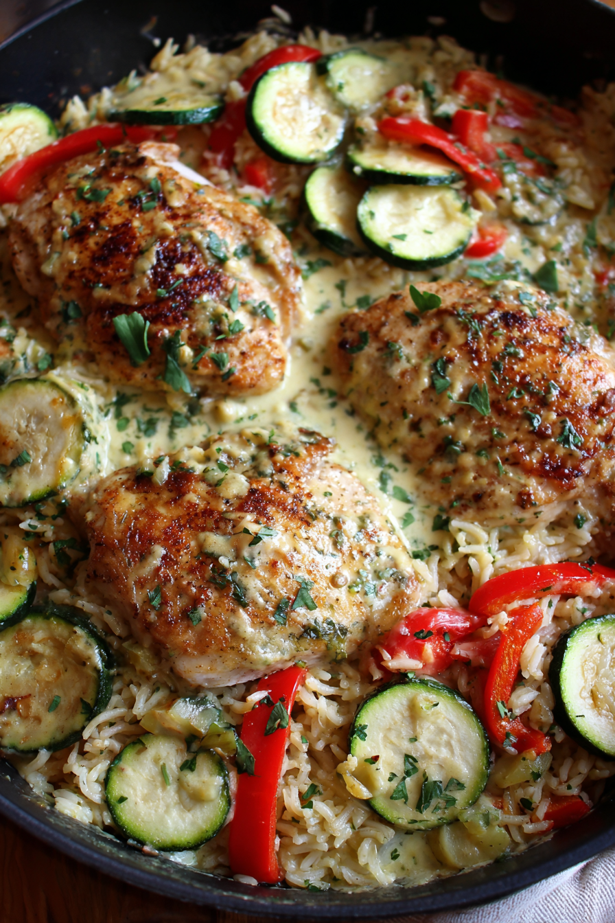 A plate of food with chicken and vegetables.