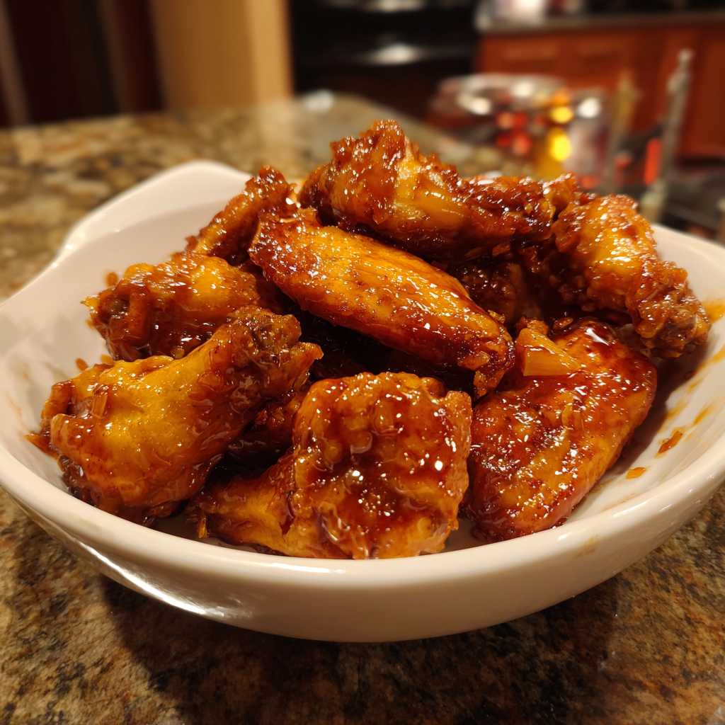 A bowl of chicken wings.