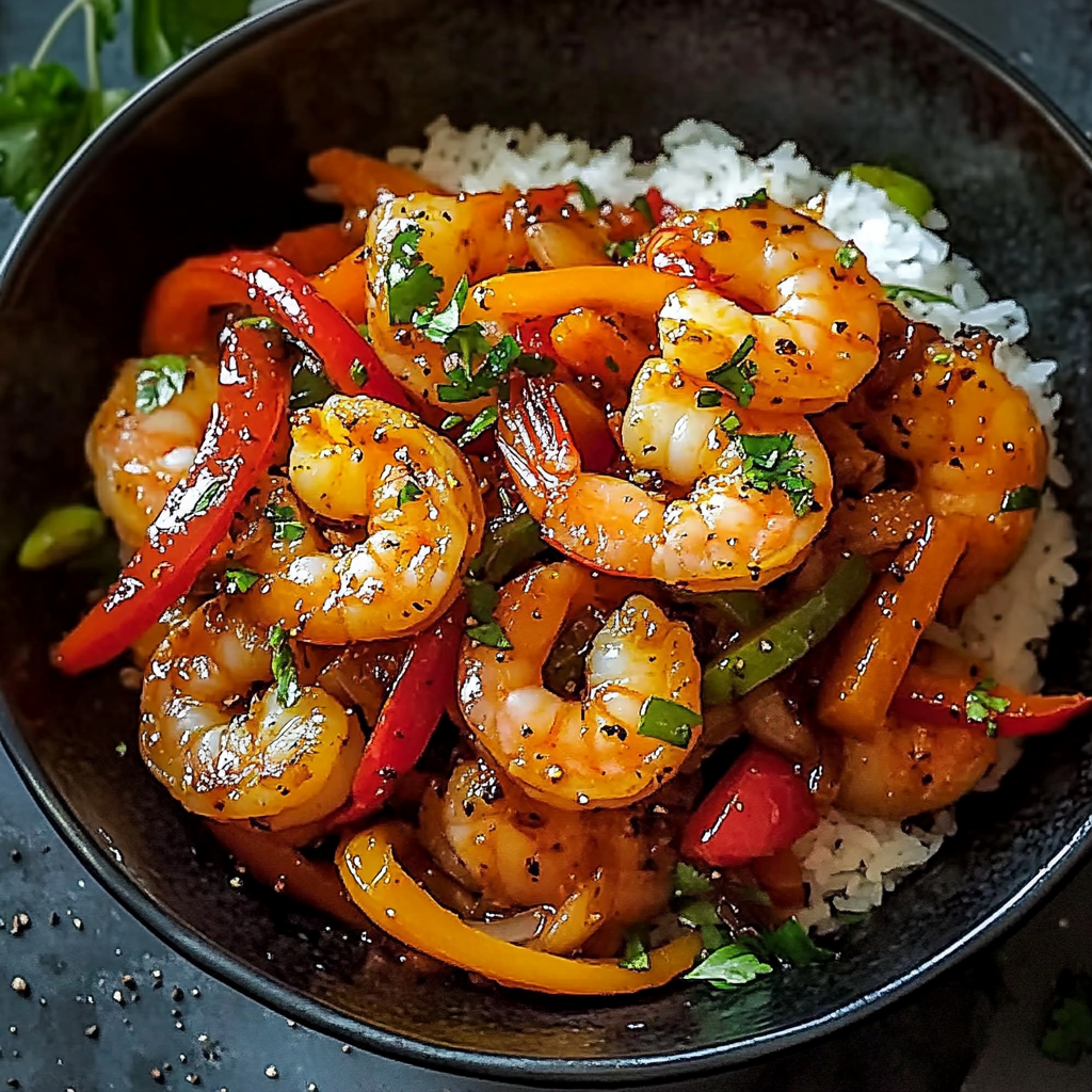 Shrimp and Pepper Stir-Fry