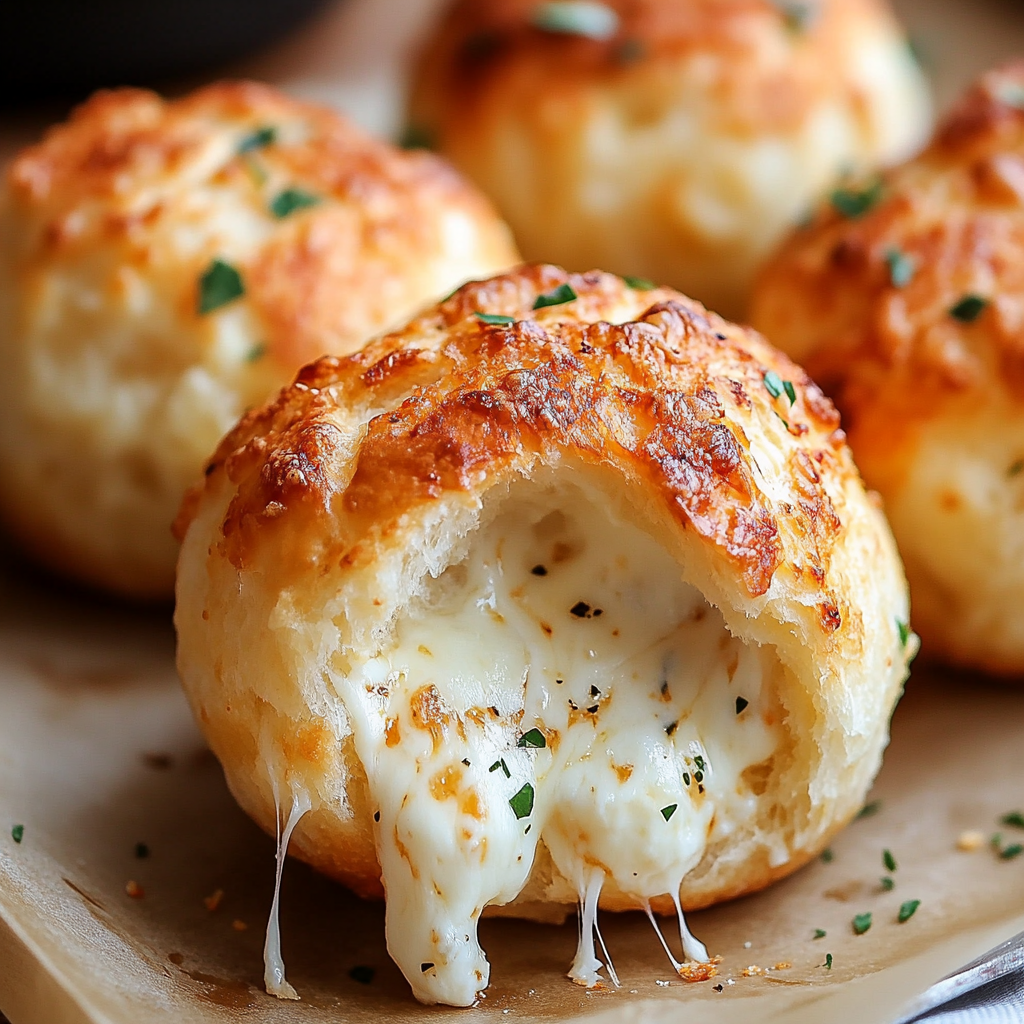 Gooey Mozzarella Biscuit Bombs