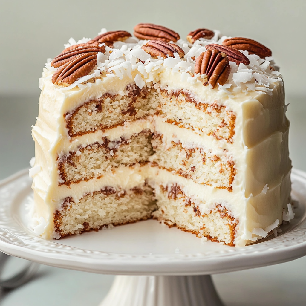 White German Chocolate Cake