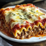 Three-Cheese Sausage Lasagna Roll-Ups