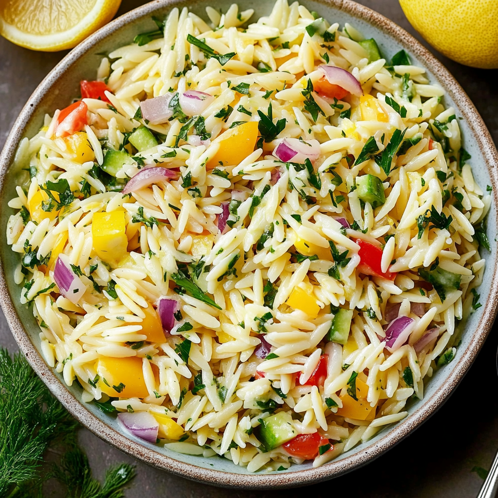 Lemon Orzo Salad