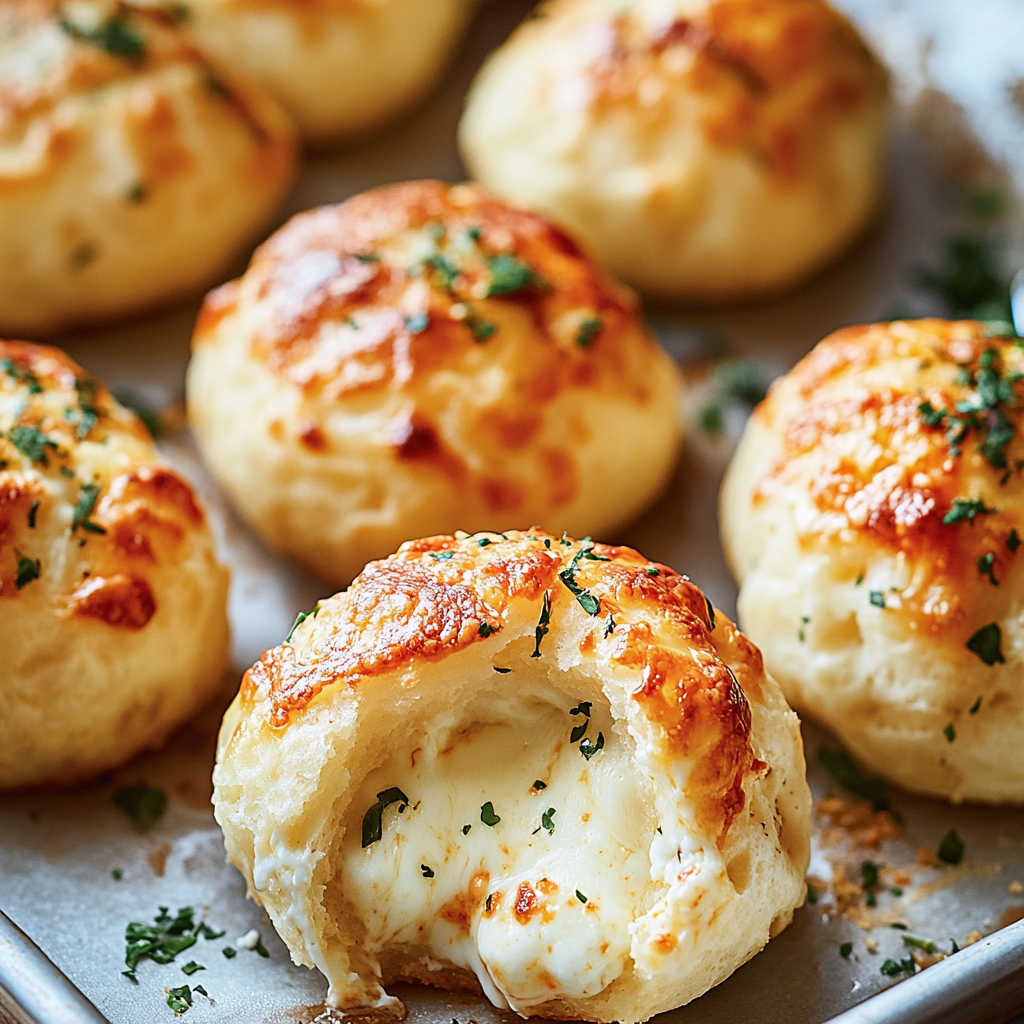 Gooey Mozzarella Biscuit Bombs