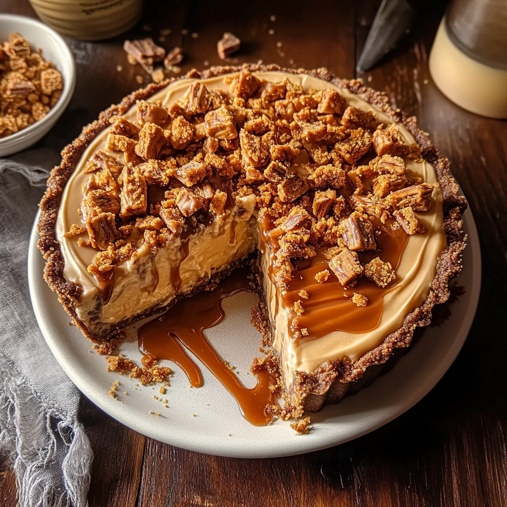 Butterfinger Caramel Crunch Pie