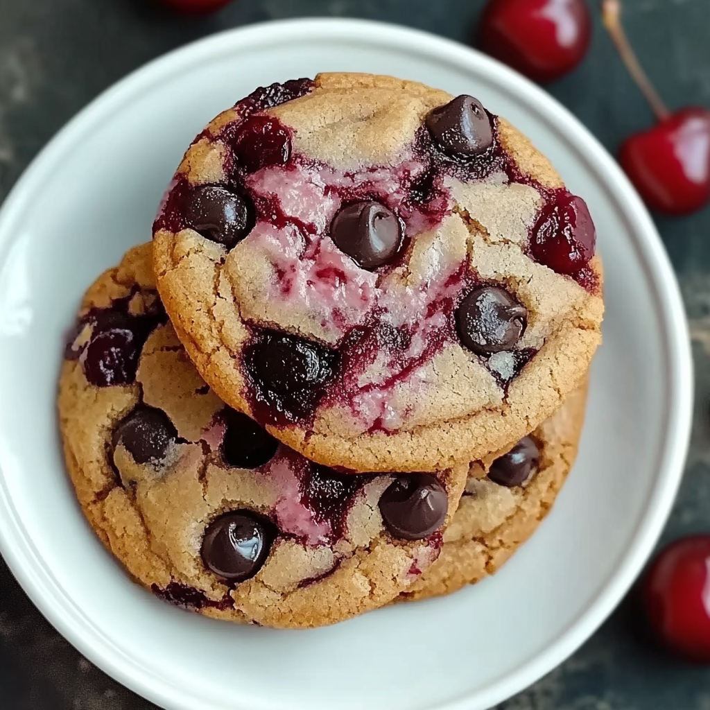 Maraschino Cherry Chocolate Chip Cookies