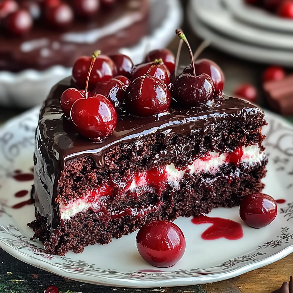 Cherry Chocolate Dream Cake