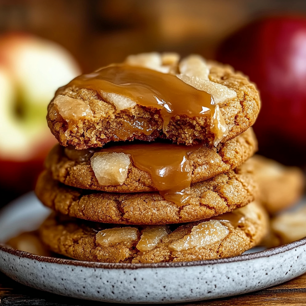 Caramel Apple Cider Cookies