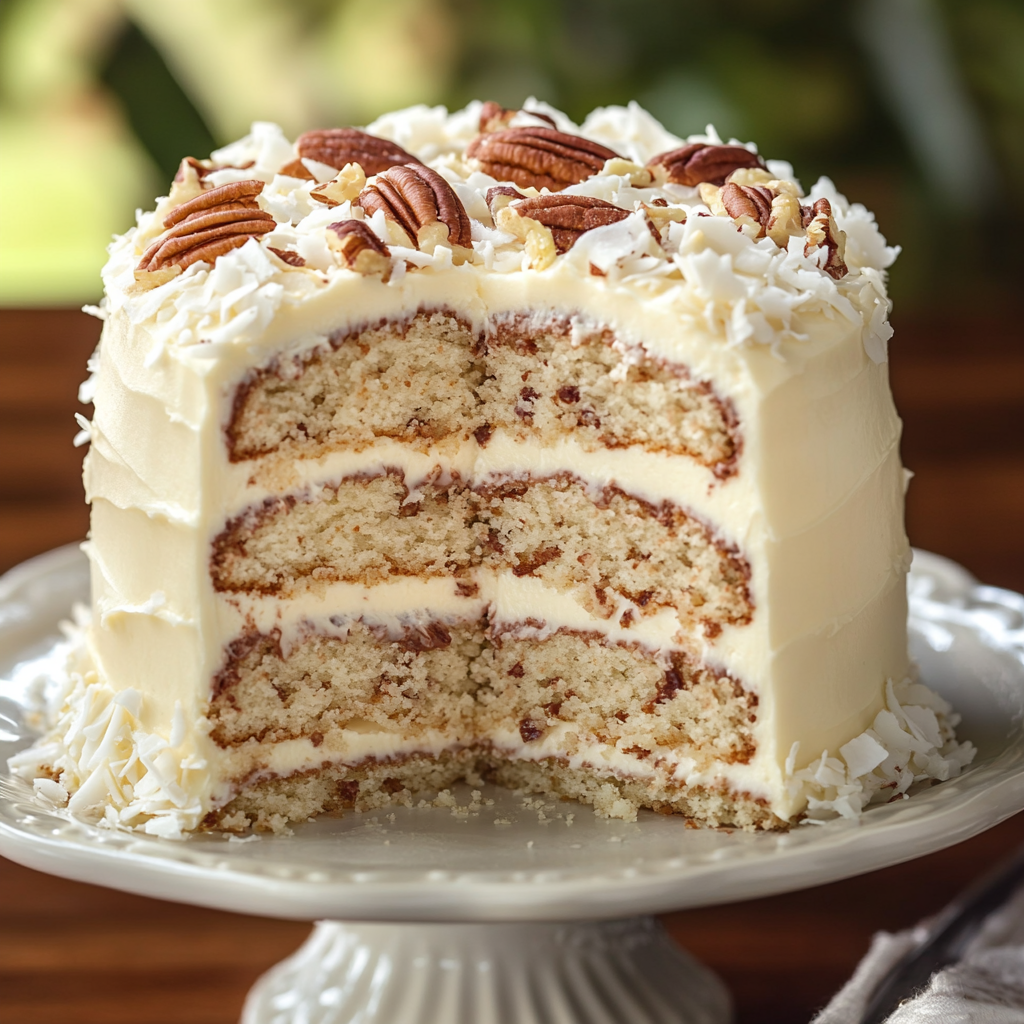 White German Chocolate Cake