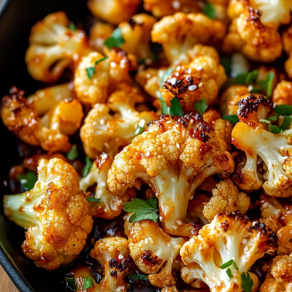 Sweet And Spicy Baked Cauliflower Recipe